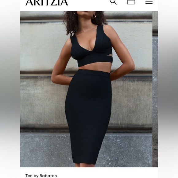 NWOT -TEN by Babatone chandelier skirt - S - Picture 3 of 9